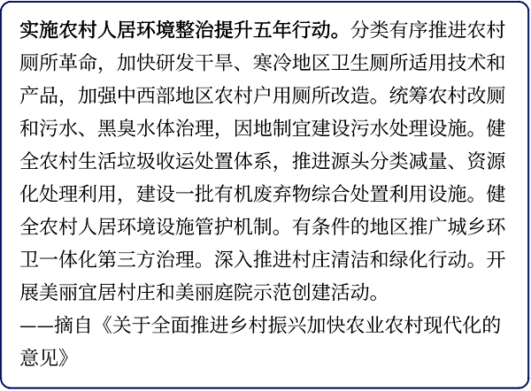 农村人居环境整治提升五年行动