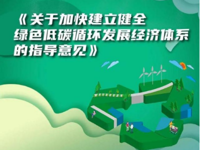 一图读懂绿色低碳循环发展经济体系的总体思路