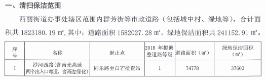 4深圳市南山区西丽街道办事处市政道路清扫保洁服务项目