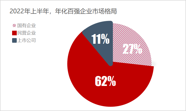 2022年环卫市场化百强企业格局