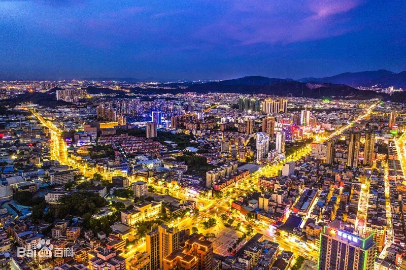 东莞市黄江镇夜景