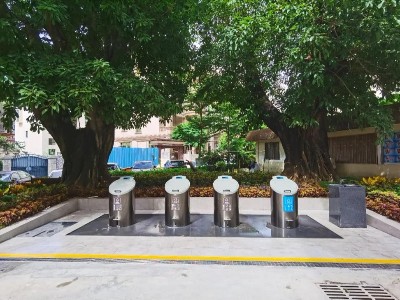 除臭、消毒，深圳首个地埋式垃圾桶在罗湖启用